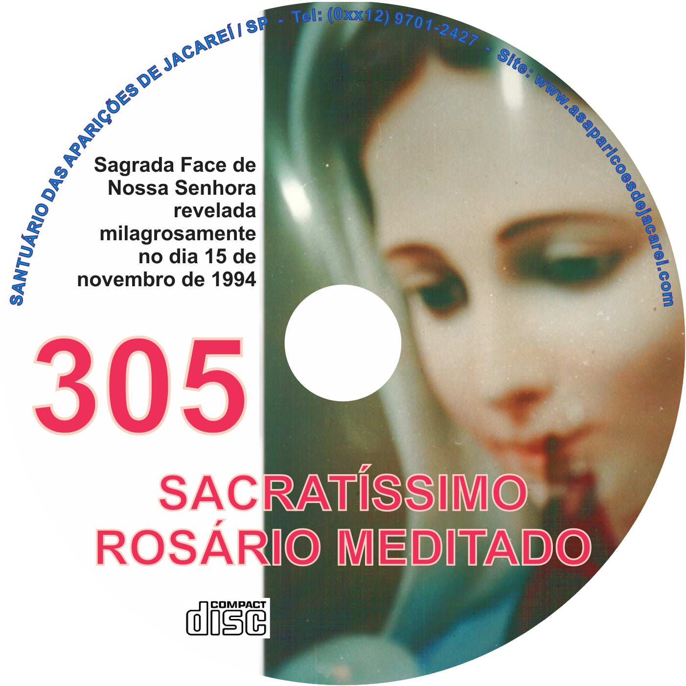 CD Rosário Meditado 305 CD Rosário Meditado 305